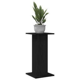 Berkfield Home Speaker Stands 2 pcs Black Oak 30x30x60 cm Engineered Wood - Size: 30 x 30 x 60 cm - thumbnail 3