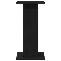 Berkfield Home Speaker Stands 2 pcs Black Oak 30x30x60 cm Engineered Wood - Size: 30 x 30 x 60 cm - thumbnail 6