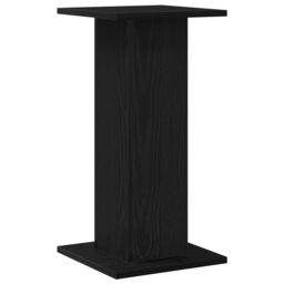 Berkfield Home Speaker Stands 2 pcs Black Oak 30x30x60 cm Engineered Wood - Size: 30 x 30 x 60 cm - thumbnail 5