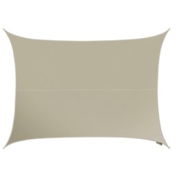 Primrose 5m x 4m Waterproof Patio Sun Shade Sail Canopy 98% UV Block Free Rope in Camel - thumbnail 1