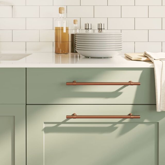 Berkfield Home Cabinet Handles 20 pcs Bronze 224 mm Stainless Steel in Brown - image 1