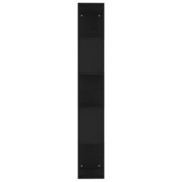 Berkfield Home Book Cabinet/Room Divider Black 45x24x159 cm Engineered Wood - Size: 45 x 24 x 159 cm - thumbnail 6