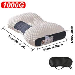 Ventryn 1000g Memory Foam Cervical Pillow, Butterfly Neck in Grey - thumbnail 2