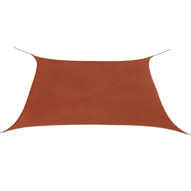 Berkfield Home Sunshade Sail Oxford Fabric Square 3.6x3.6 m Terracotta in Brown - image 1