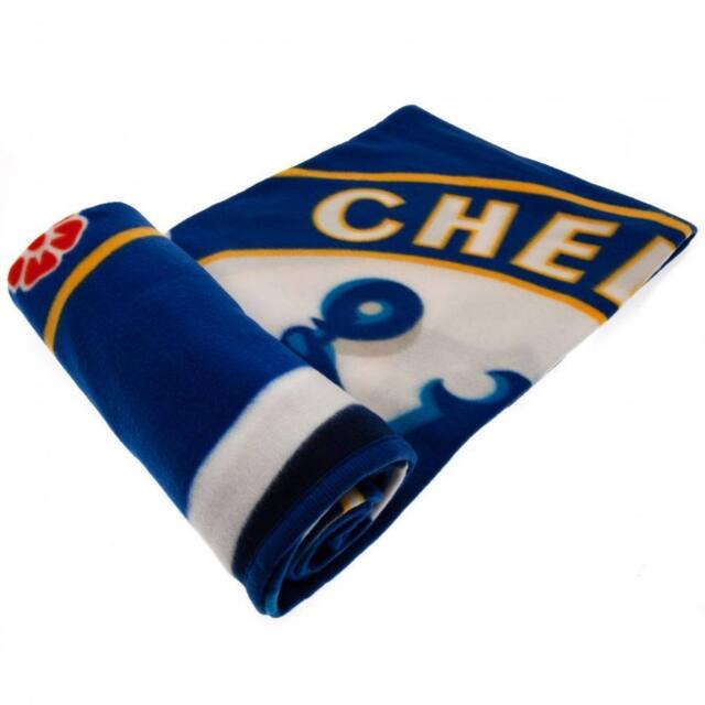 Chelsea FC Fleece Pulse Blanket in Mid Blue - image 1