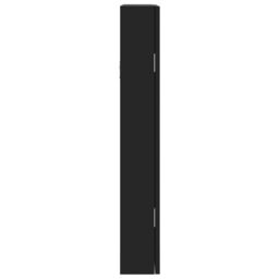 Berkfield Home Mirror Jewellery Cabinet Wall Mounted Black 37.5x10x67 cm - thumbnail 6