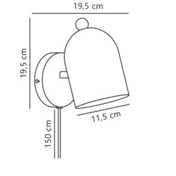 Nordlux Modern Indoor Wall Light Pink Metal E27 Adjustable Head - No, IP20 - thumbnail 6