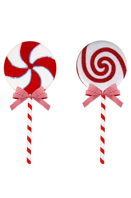VFM e-Store Christmas Decoration Candy Cane Lollipop Varied Designs Red, White in Red - image 1
