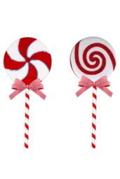 VFM e-Store Christmas Decoration Candy Cane Lollipop Varied Designs Red, White in Red - thumbnail 1