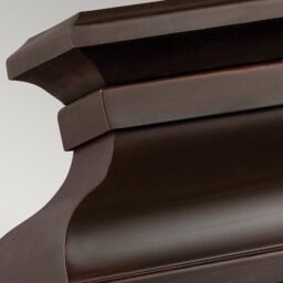 Netlighting Pediment 2 Light Outdoor Medium Wall Lantern Light Dark Copper IP44 E14 in Brown - thumbnail 5