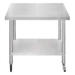 Monstershop KuKoo Work Table - 90cm x 60cm x 86cm in Silver - Size: 90 cm x 60 cm x 86 cm - thumbnail 1