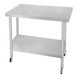 Monstershop KuKoo Work Table - 90cm x 60cm x 86cm in Silver - Size: 90 cm x 60 cm x 86 cm - thumbnail 2