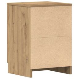 Berkfield Home Bedside Cabinets 2 pcs Artisan Oak 38x35x55 cm Engineered Wood in Brown - Size: 38 x 35 x 55 cm - thumbnail 9