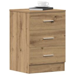 Berkfield Home Bedside Cabinets 2 pcs Artisan Oak 38x35x55 cm Engineered Wood in Brown - Size: 38 x 35 x 55 cm - thumbnail 1