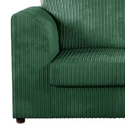 Furnishings For Less UK Luxor Jumbo Cord Fabric Armchair in Green - thumbnail 3