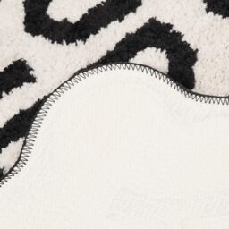 OHS Bath Mat Non Slip Soft Rudey Nudey Shower Textured Shaggy Bathroom Rug in White - thumbnail 3