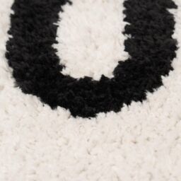 OHS Bath Mat Non Slip Soft Rudey Nudey Shower Textured Shaggy Bathroom Rug in White - thumbnail 4