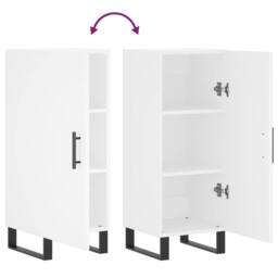 Berkfield Home Sideboard White 34.5x34x90 cm Engineered Wood - thumbnail 9