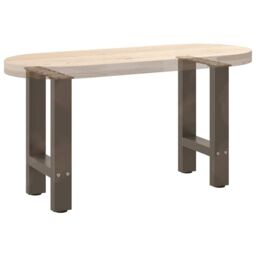 Berkfield Home Coffee Table Legs Natural Steel 2 pcs 28x(42-43) cm Steel in Grey - thumbnail 8