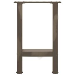 Berkfield Home Coffee Table Legs Natural Steel 2 pcs 28x(42-43) cm Steel in Grey - thumbnail 5