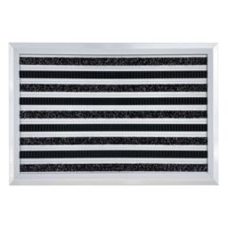 Nicoman Aluminium Barrier Dirt-Trapper Door Mat Carpet Brush 60cm x 40cm in Grey - Size: 40 cm x 60 cm