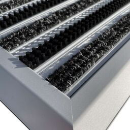 Nicoman Aluminium Barrier Dirt-Trapper Door Mat Carpet Brush 60cm x 40cm in Grey - Size: 40 cm x 60 cm - thumbnail 2