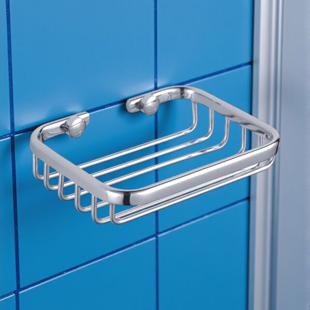 Showerdrape Clasico Stainless Steel Chrome Wall Mounted Soap Basket in Silver - image 1