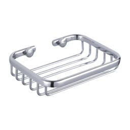 Showerdrape Clasico Stainless Steel Chrome Wall Mounted Soap Basket in Silver - thumbnail 3