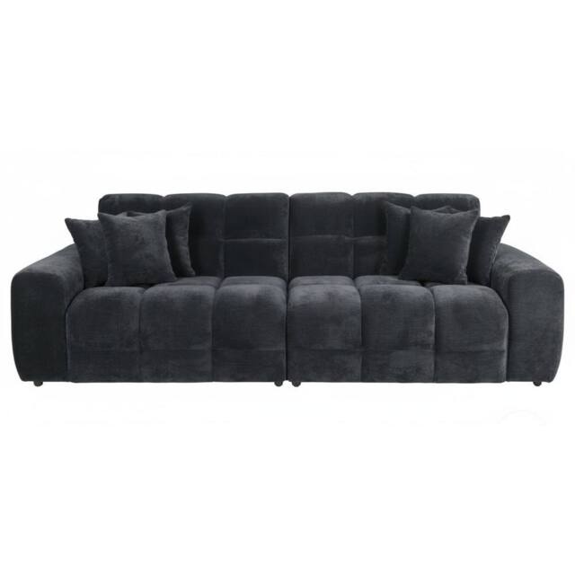Stratus Interiors Jacob Modern Bubble Cloud Sofa for Stylish Living Rooms in Black - image 1