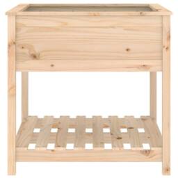Berkfield Home Planter with Shelf 82.5x82.5x81 cm Solid Wood Pine in Light Tan - thumbnail 5