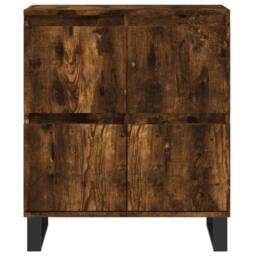 Berkfield Home Sideboard Smoked Oak 60x35x70 cm Engineered Wood in Brown - Size: 60 x 35 x 70 cm - thumbnail 5