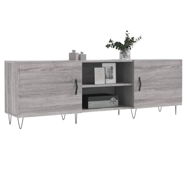 Berkfield Home TV Cabinet Grey Sonoma 150x30x50 cm Engineered Wood - Size: 150 x 30 x 50 cm - image 1
