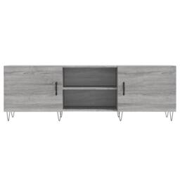 Berkfield Home TV Cabinet Grey Sonoma 150x30x50 cm Engineered Wood - Size: 150 x 30 x 50 cm - thumbnail 5