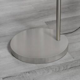 FurnitureboxUK Holden Energy Efficient Metal Floor Arc Standing Lamp Light With Marble Base (Including Bulb) in Silver - thumbnail 3