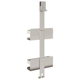 Berkfield Home Hanging Shower Caddy Brushed 304 Stainless Steel in Silver - thumbnail 6