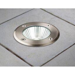 Netlighting Integrated LED Outdoor Recessed Ground Light Stainless Steel IP67 in White
