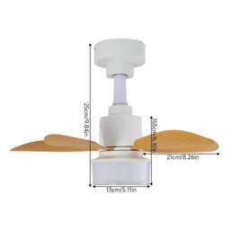 Living and Home Nordic Style 5-Blade Ceiling Fan with Light in White - thumbnail 5
