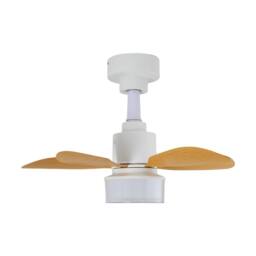 Living and Home Nordic Style 5-Blade Ceiling Fan with Light in White - thumbnail 3