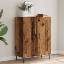 Berkfield Home Sideboard Old Wood 70x34x90 cm Engineered Wood in Brown - Size: 70 x 34 x 90 cm - thumbnail 4