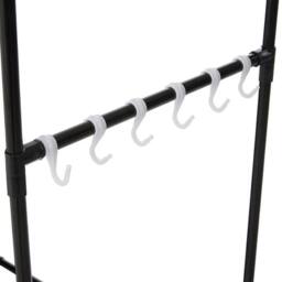 VOGREX Black Heavy Duty Foldable Steel Garment Display Rack - thumbnail 3