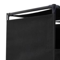 VOGREX Black Heavy Duty Foldable Steel Garment Display Rack - thumbnail 5