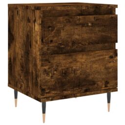 Berkfield Home Bedside Cabinets 2 pcs Smoked Oak 40x35x50 cm Engineered Wood in Brown - Size: 40 x 35 x 50 cm - thumbnail 5