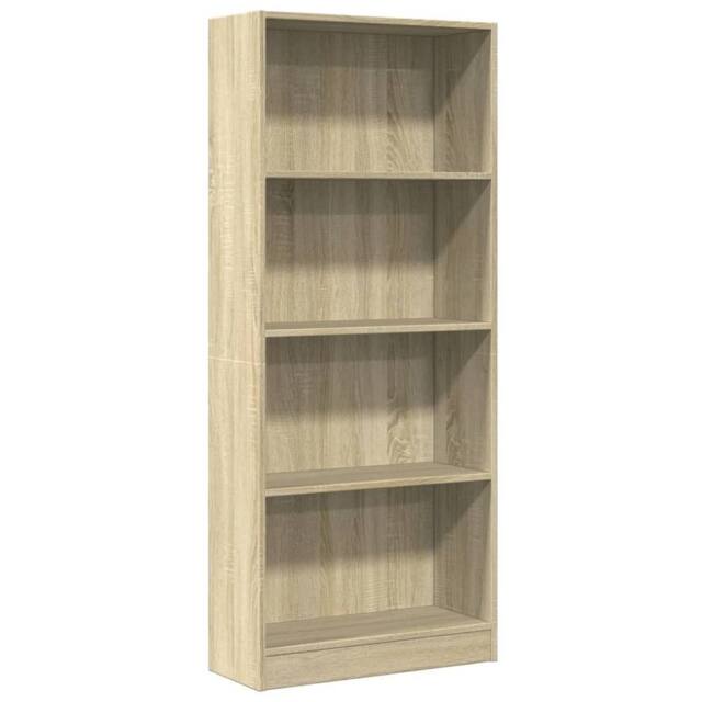 Berkfield Home Bookcase Sonoma Oak 60x24x143 cm Engineered Wood in Light Tan - Size: 60 x 24 x 143 cm - image 1