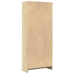 Berkfield Home Bookcase Sonoma Oak 60x24x143 cm Engineered Wood in Light Tan - Size: 60 x 24 x 143 cm - thumbnail 6