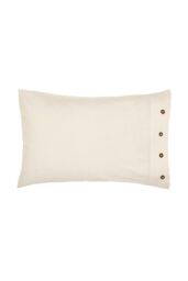 Morris & Co 'Pure Linen Cotton' Standard Pillowcase in White - Size: Standard Pillow Case - thumbnail 1