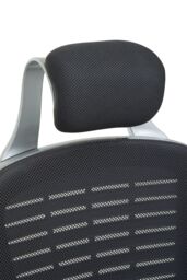 Orsina Comfortable Black & Silver Home Office Chair, Ergonomic Work From Home Chair, Movable Ergonomic Chair in Grey - thumbnail 6
