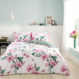 GAVENO CAVAILIA Delsie Printed Duvet Cover in Pink - Size: Double - thumbnail 1