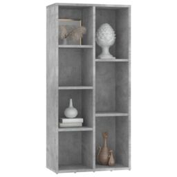 Berkfield Home Book Cabinet Concrete Grey 50x25x106 cm Engineered Wood - Size: 50 x 25 x 106 cm - thumbnail 3
