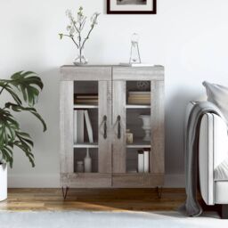 Berkfield Home Sideboard Grey Sonoma 69.5x34x90 cm Engineered Wood