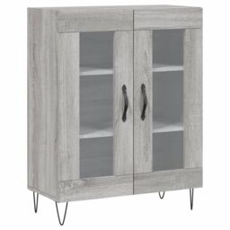 Berkfield Home Sideboard Grey Sonoma 69.5x34x90 cm Engineered Wood - thumbnail 2